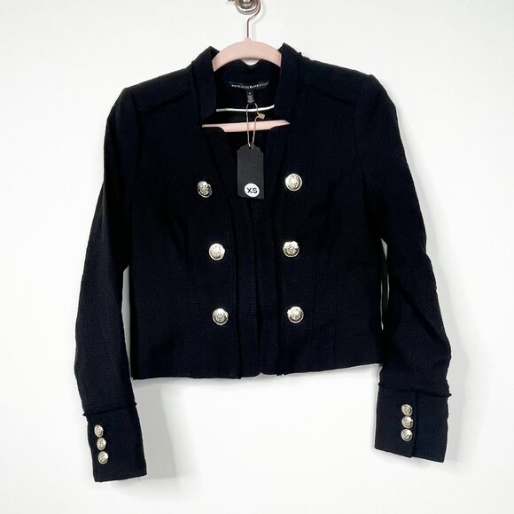 2/$30 NWT White House Black Market LeBerger Vintage Admiral Crop Jacket #8652 - Picture 3 of 11